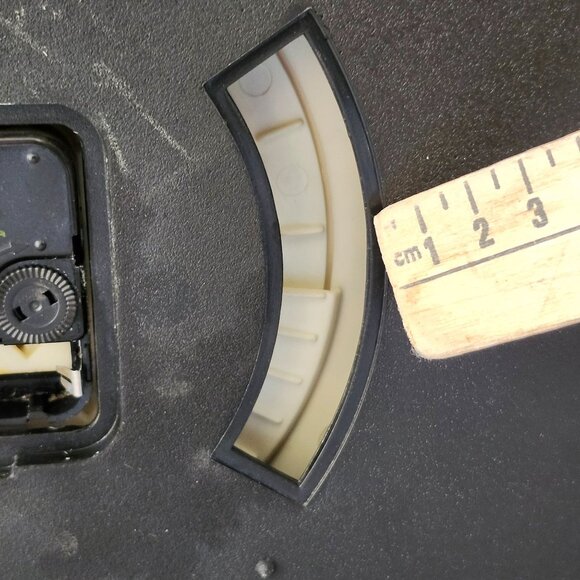 Honda Silver Frame White Face Wall Clock Date Display Quartz Movement - Picture 4 of 5